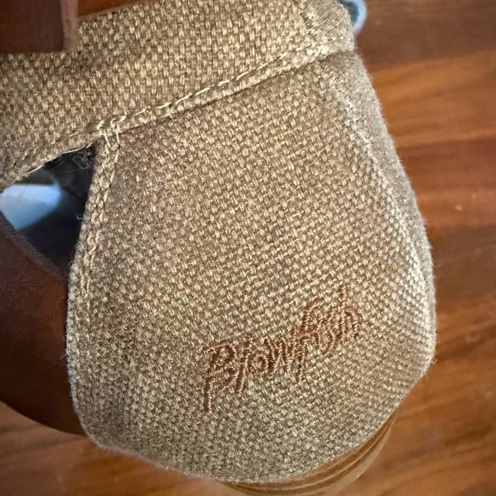 🎃Blowfish Gold and Brown Sandals - Picture 2 of 6